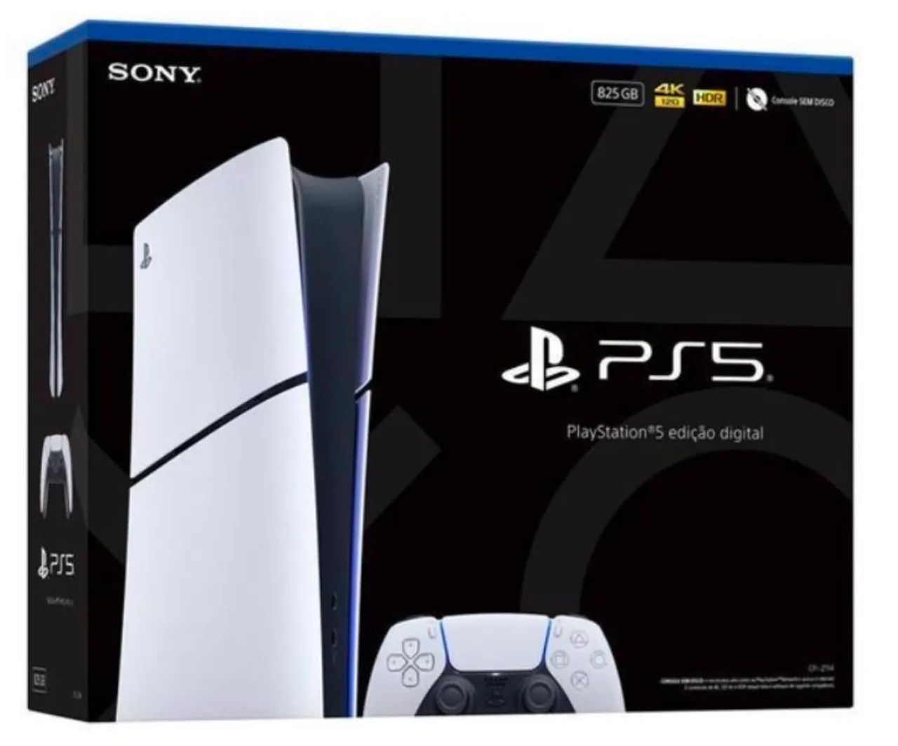 Ps5 slim 825gb lacrado com nota 