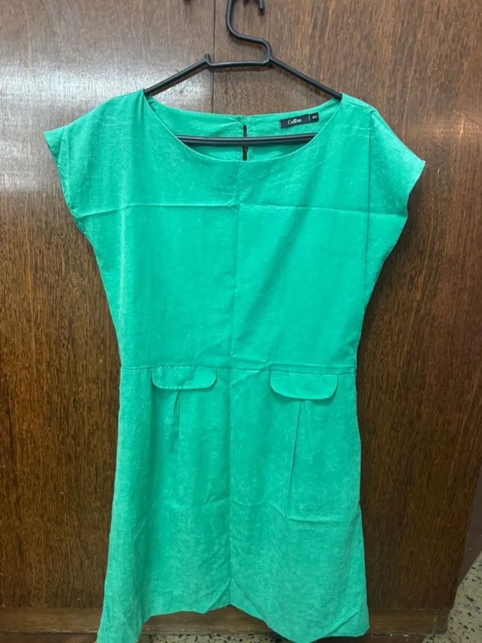 vestido collins verde 40