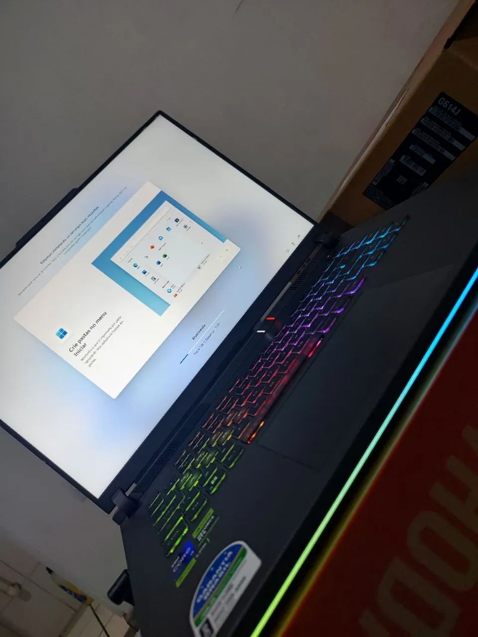 Notebook Asus gamer i9 13ª - RTX 4060 - ROG G16 - Foto 3