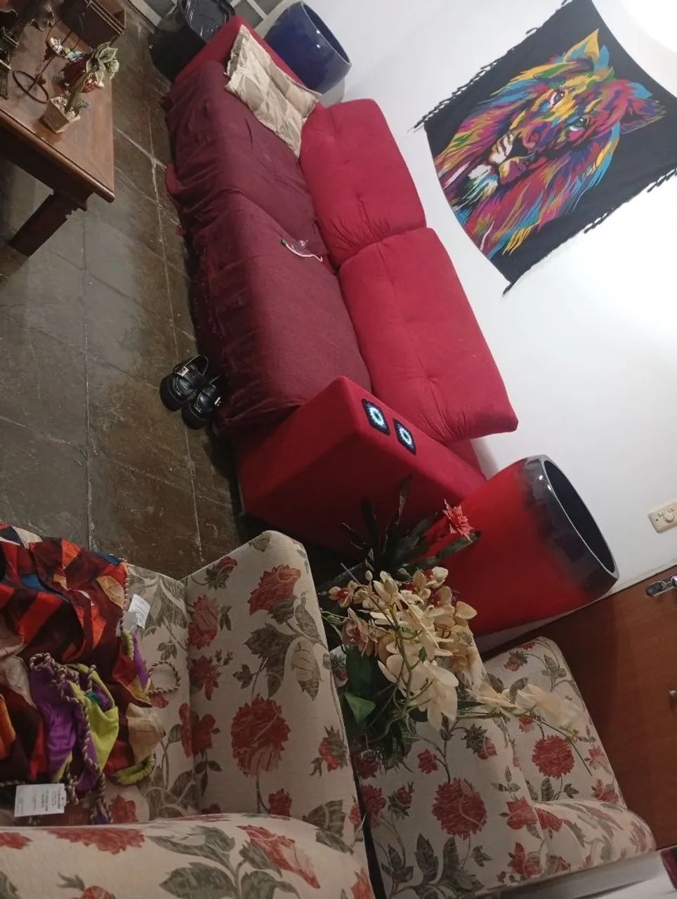 Sofá de luxo vermelho  - Foto 2