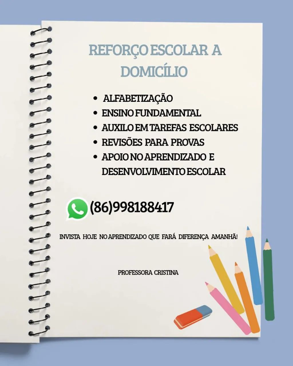 Reforço Escolar a domicílio 