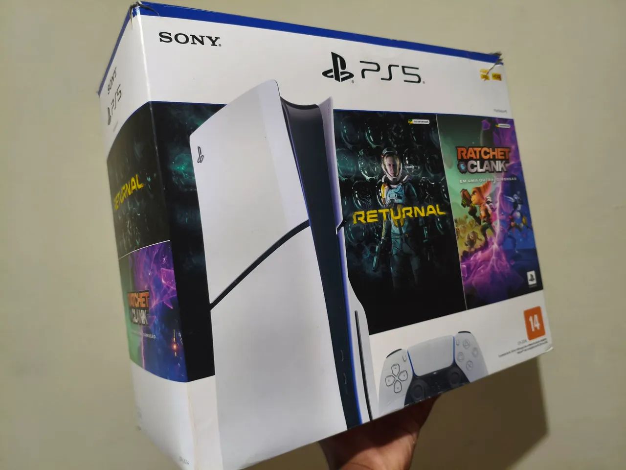 Vendo PS5 slim mídia física com 5 jogos um controle, aceito cartão 