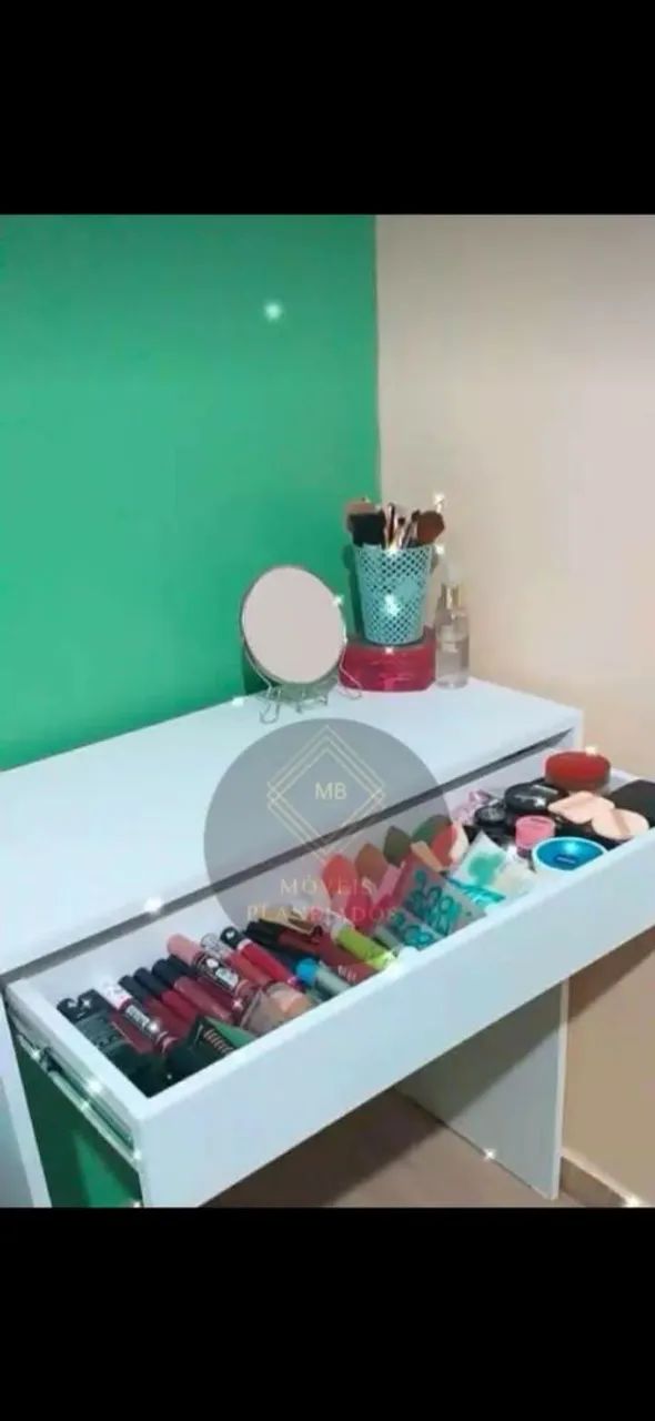 Penteadeira nova  com uma gaveta 100% MDF branco 