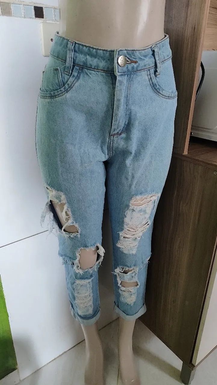 Calça jeans feminina Tam 40  - Foto 2