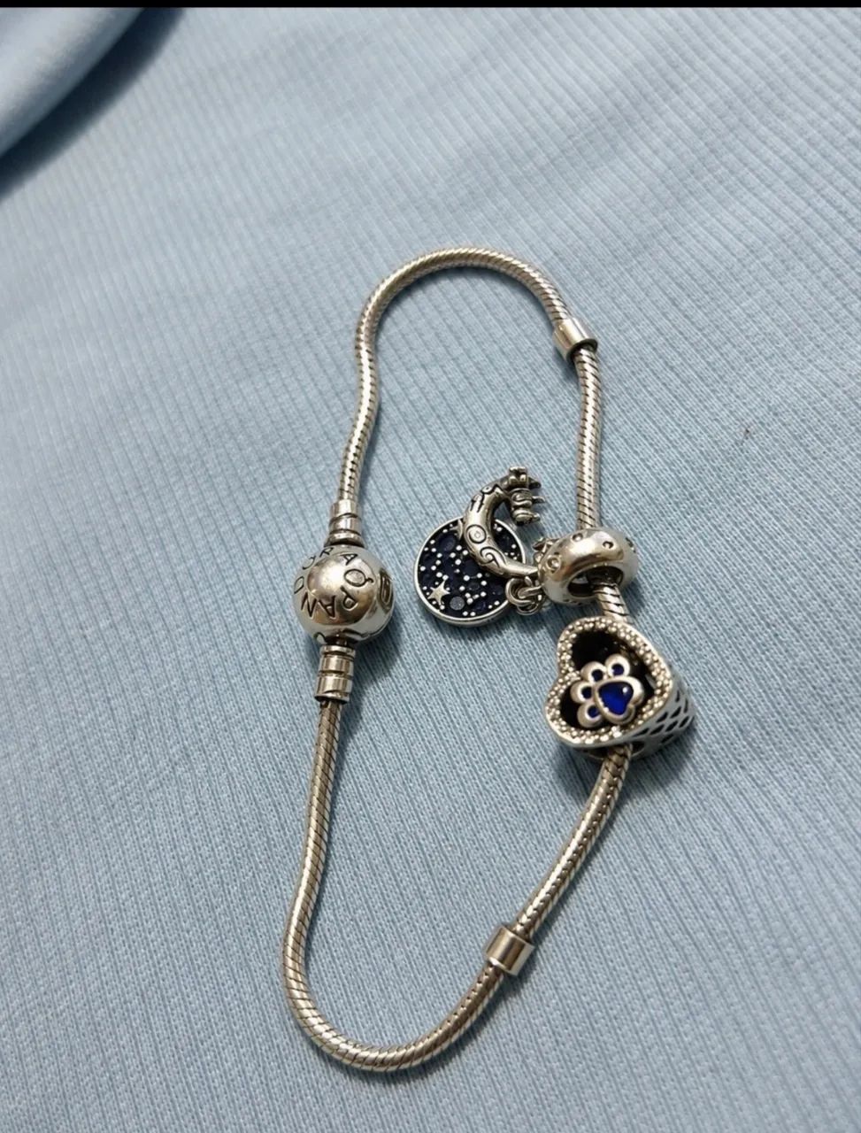 Pulseira Pandora 20 cm malha 2mm