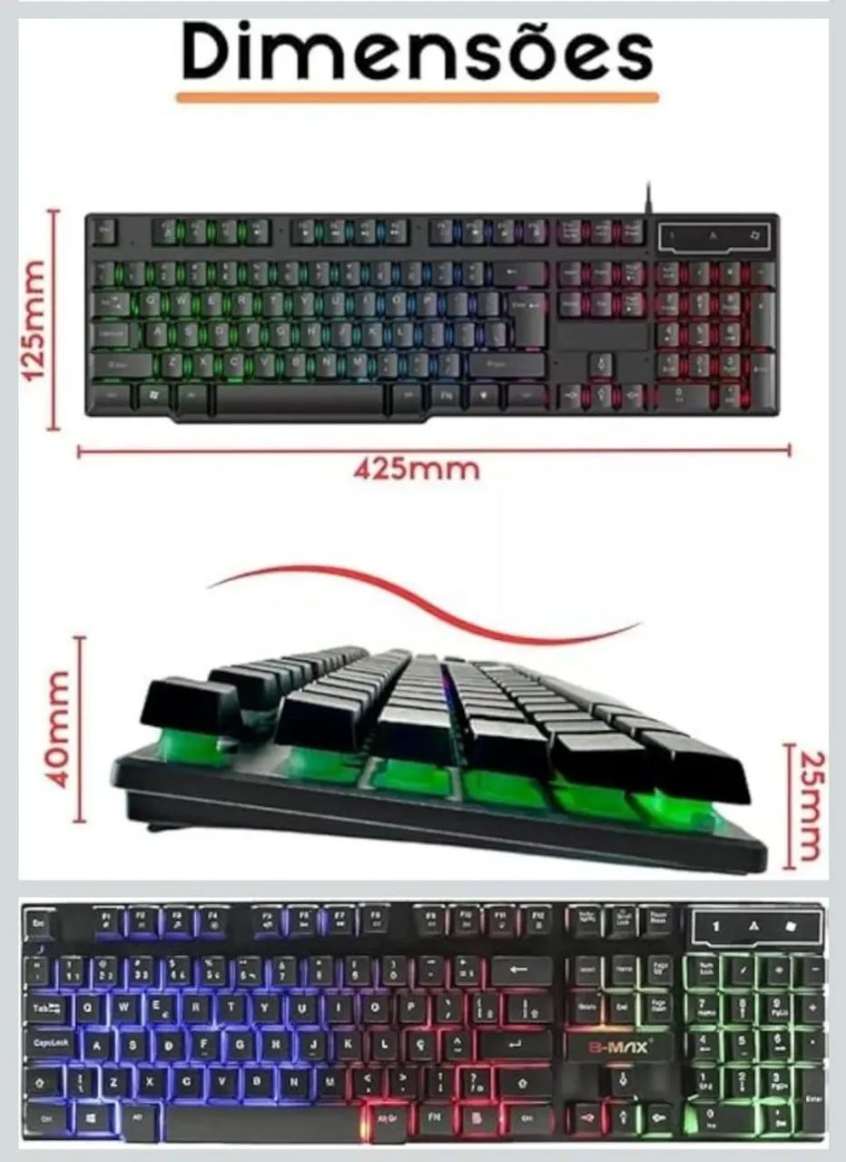 Notebook asus +Teclado GAMER +Mouse  GAMER+ Caixinha de son  - Foto 3