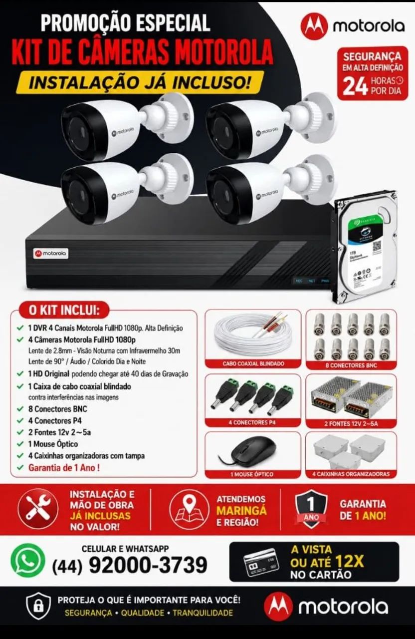 Kit Câmeras de Segurança 