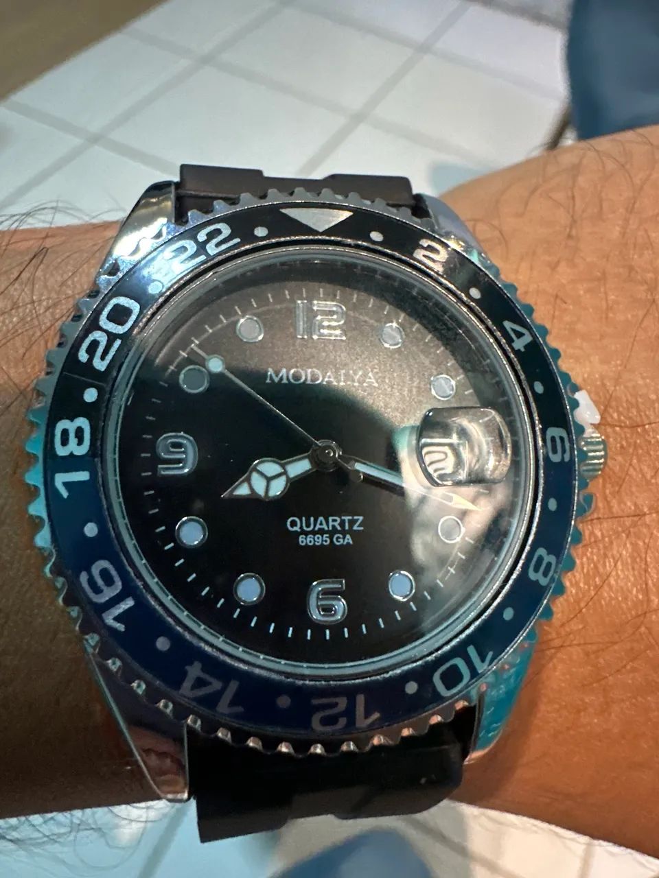 Relógio Masculino Pulseira de Borracha | Estilo 007 - Foto 5
