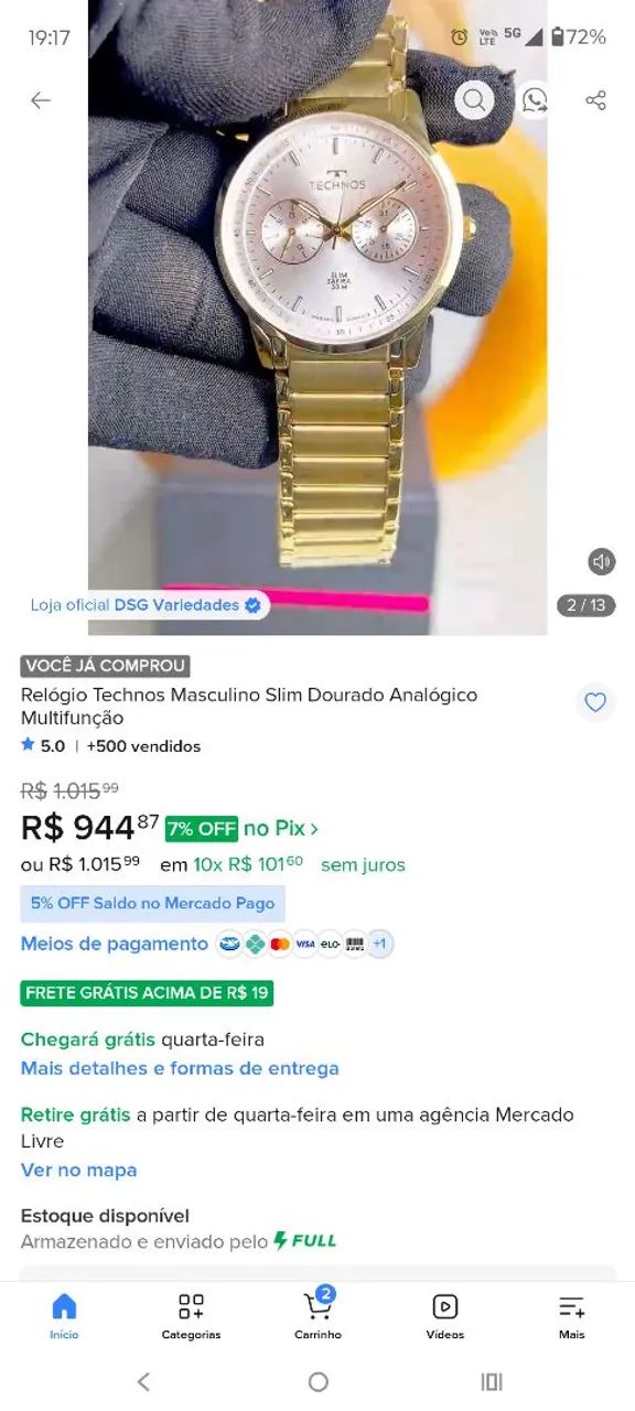 Relógio technos novo - Foto 4