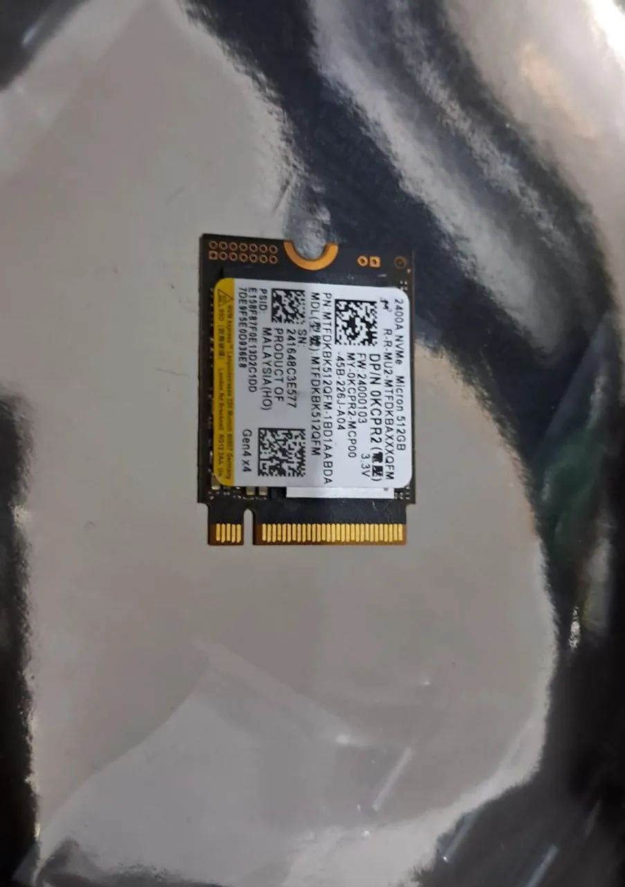 Ssd nvme micron 512gb - Foto 2