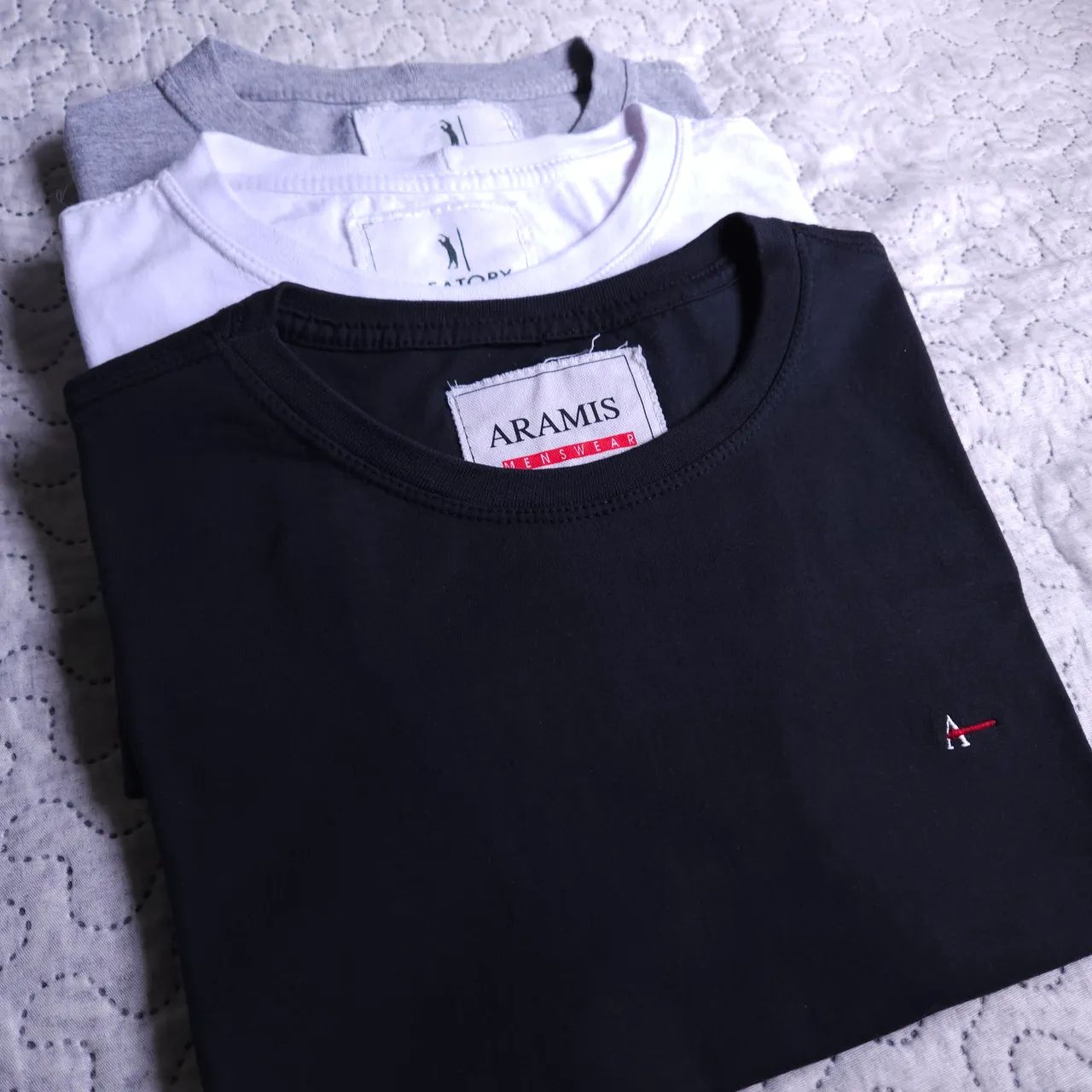  3 Camisetas Básicas Aramis - M
