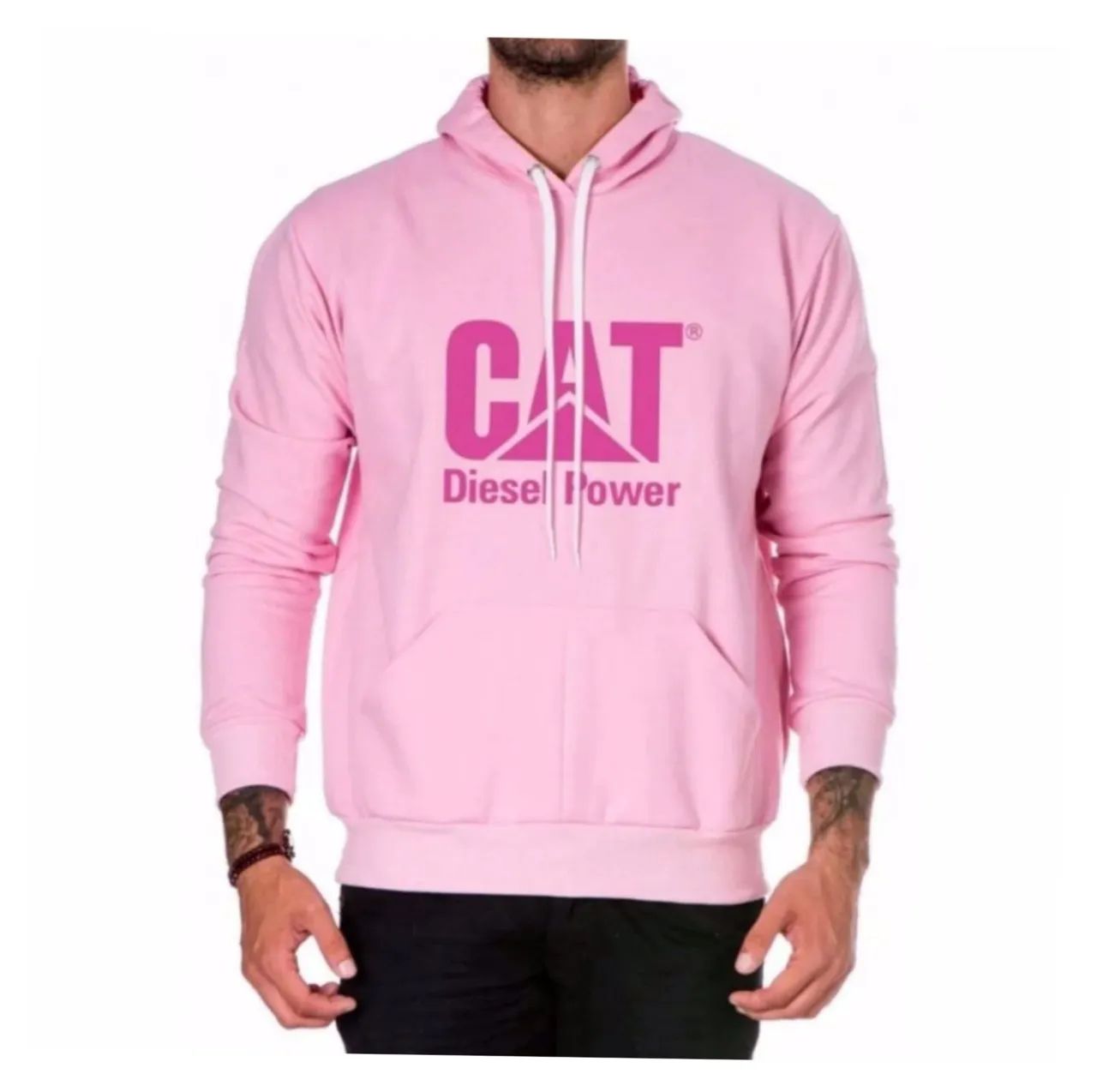 Moleton Rosa com Capuz 