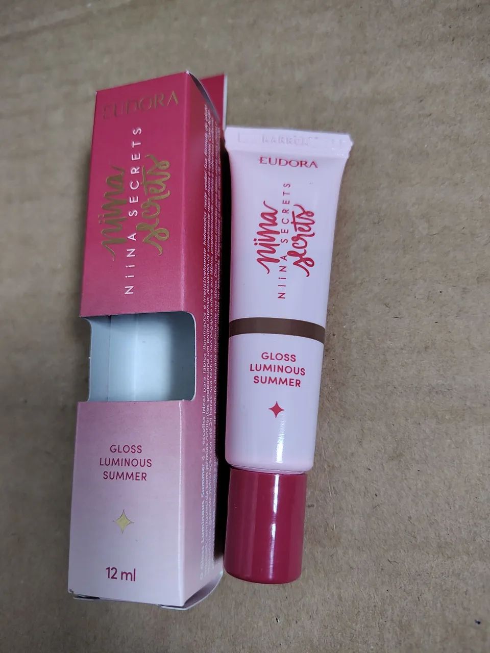 Gloss marrom Niina Secrets luminous 12g Eudora  - Foto 2