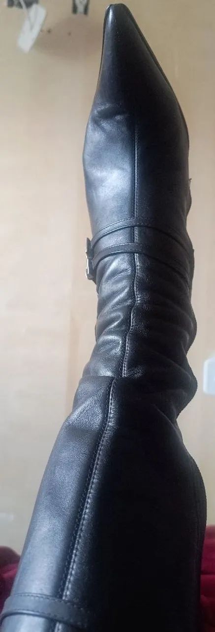 Bota em couro legítimo via uno - Foto 2