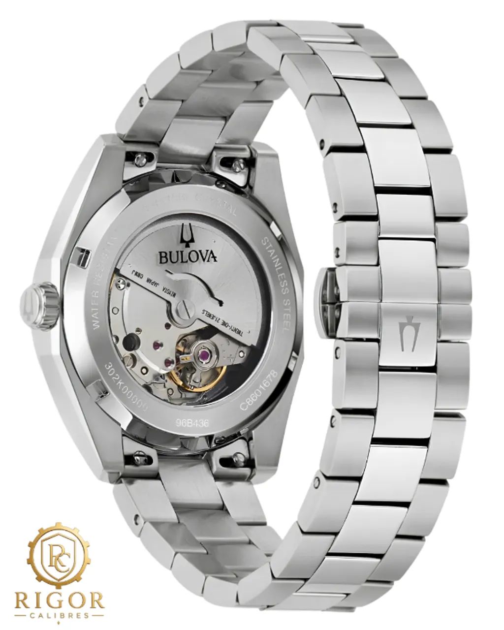 Relógio Bulova Classic Surveyor 96B436 Automático - Design Sofisticado em Aço - Foto 3