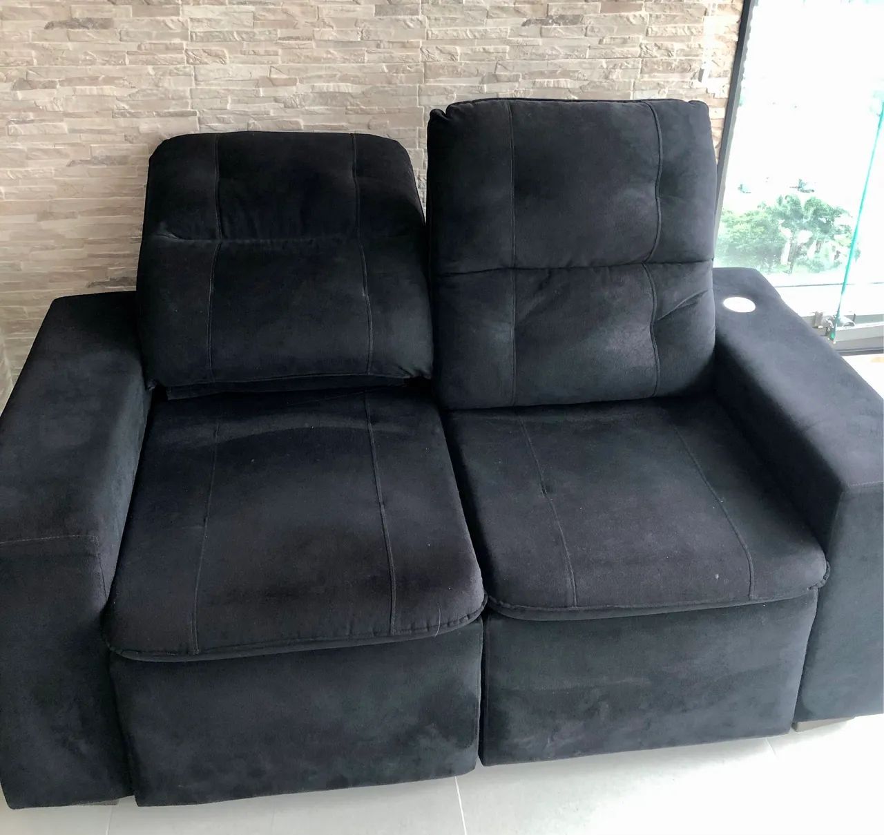 Sofa cama preto semi movo418478275586969601