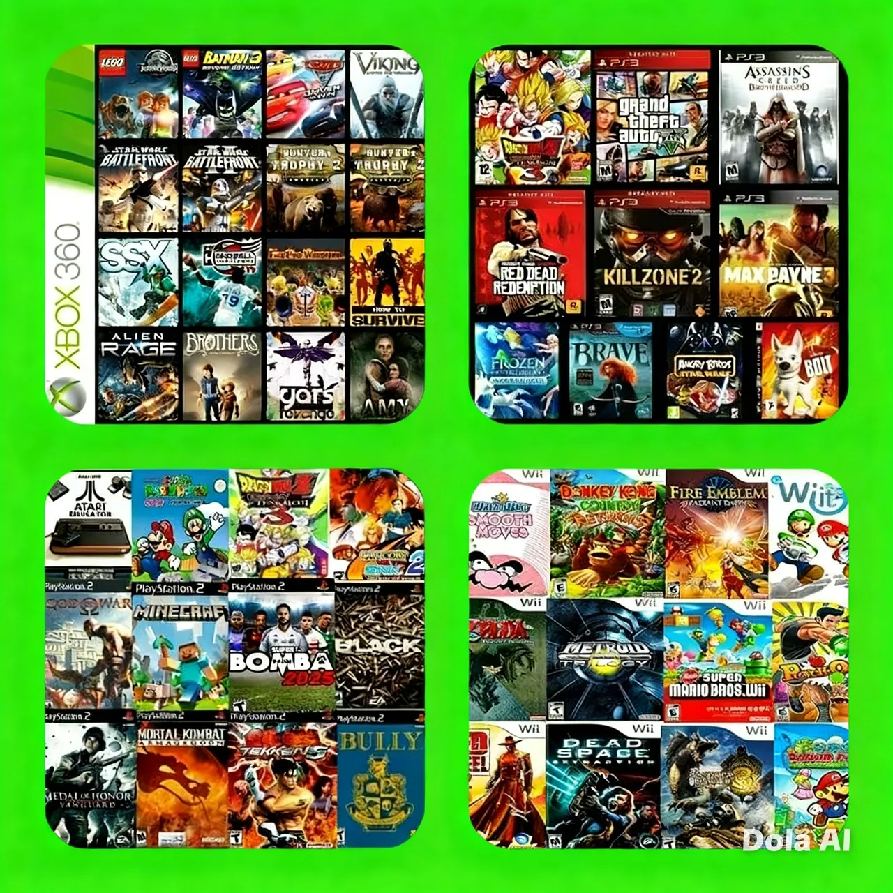 Jogos de ps2, xbox 360, Nintendo wii e 3ds. - Jogos de Vídeo Game