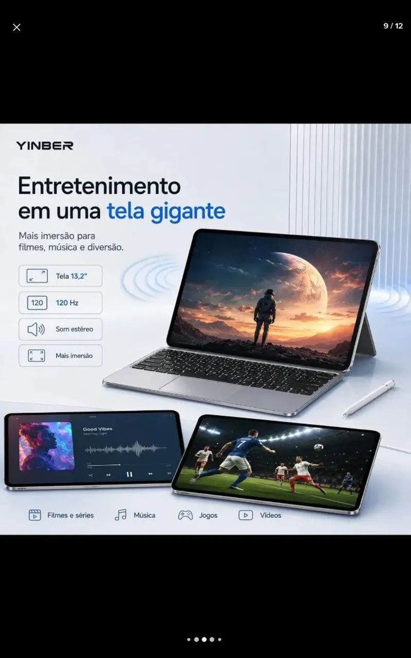 NOTEBOOK TABLET 2 EM 1 - Foto 3