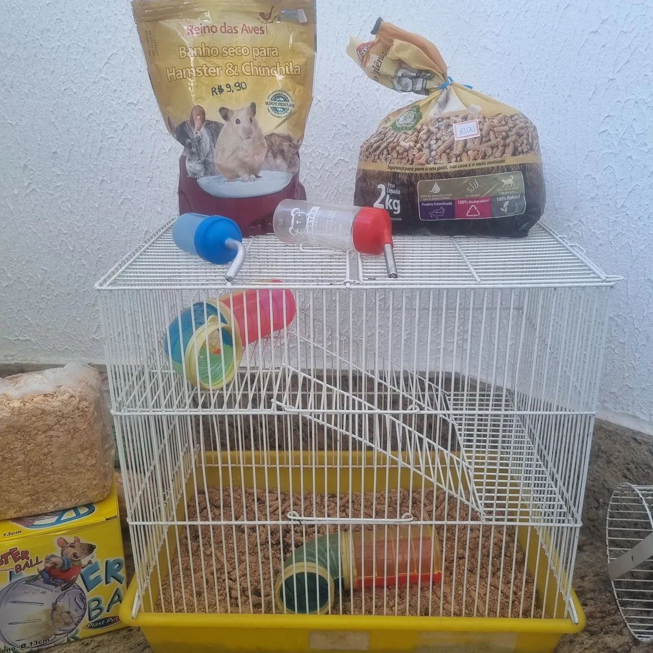 Kit gaiola hamster 