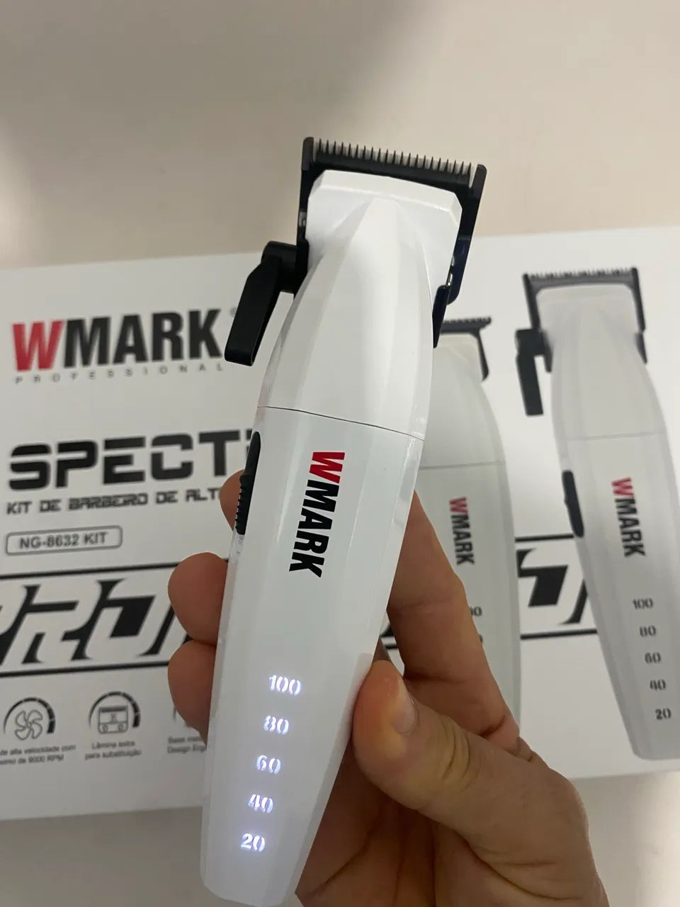 Máquina de cortar cabelo Kit  Wnark Capa lâminas  - Foto 2