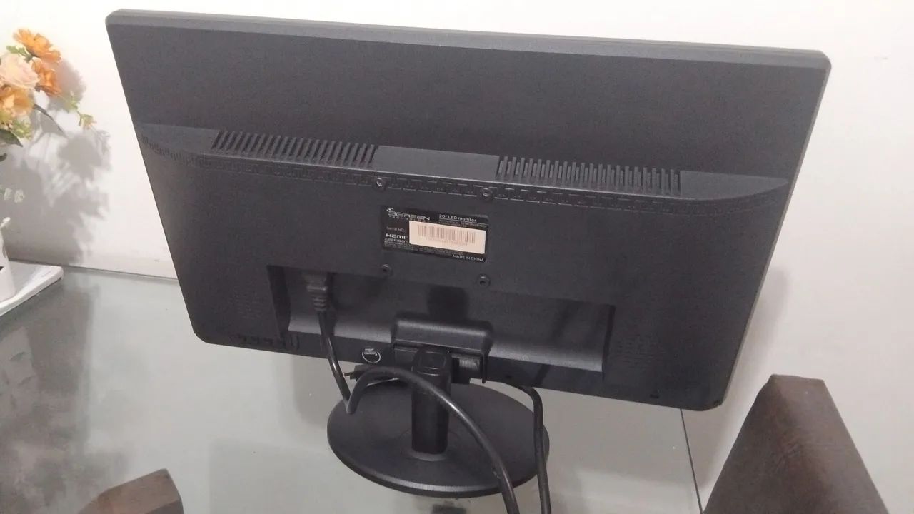 Monitor de 20 polegadas LED da marca 3Green, modelo 20030-LED, com conexões HDMI e VGA. - Foto 2