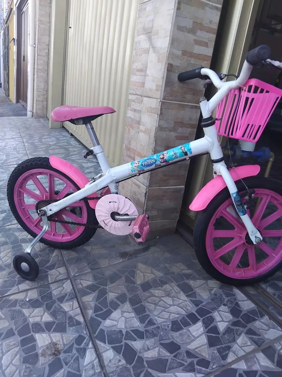 Bicicleta infantil rosa  - Foto 4