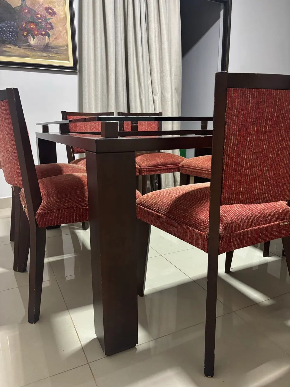 Vendo mesa madeira 8 lugares - Foto 2