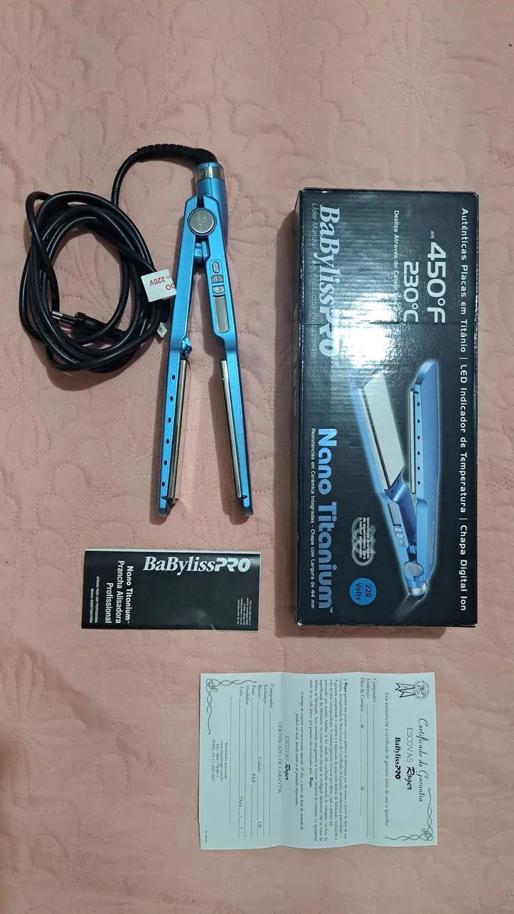 Chapinha / Prancha - Nano Titanium Pró - ORIGINAL !!! 220v