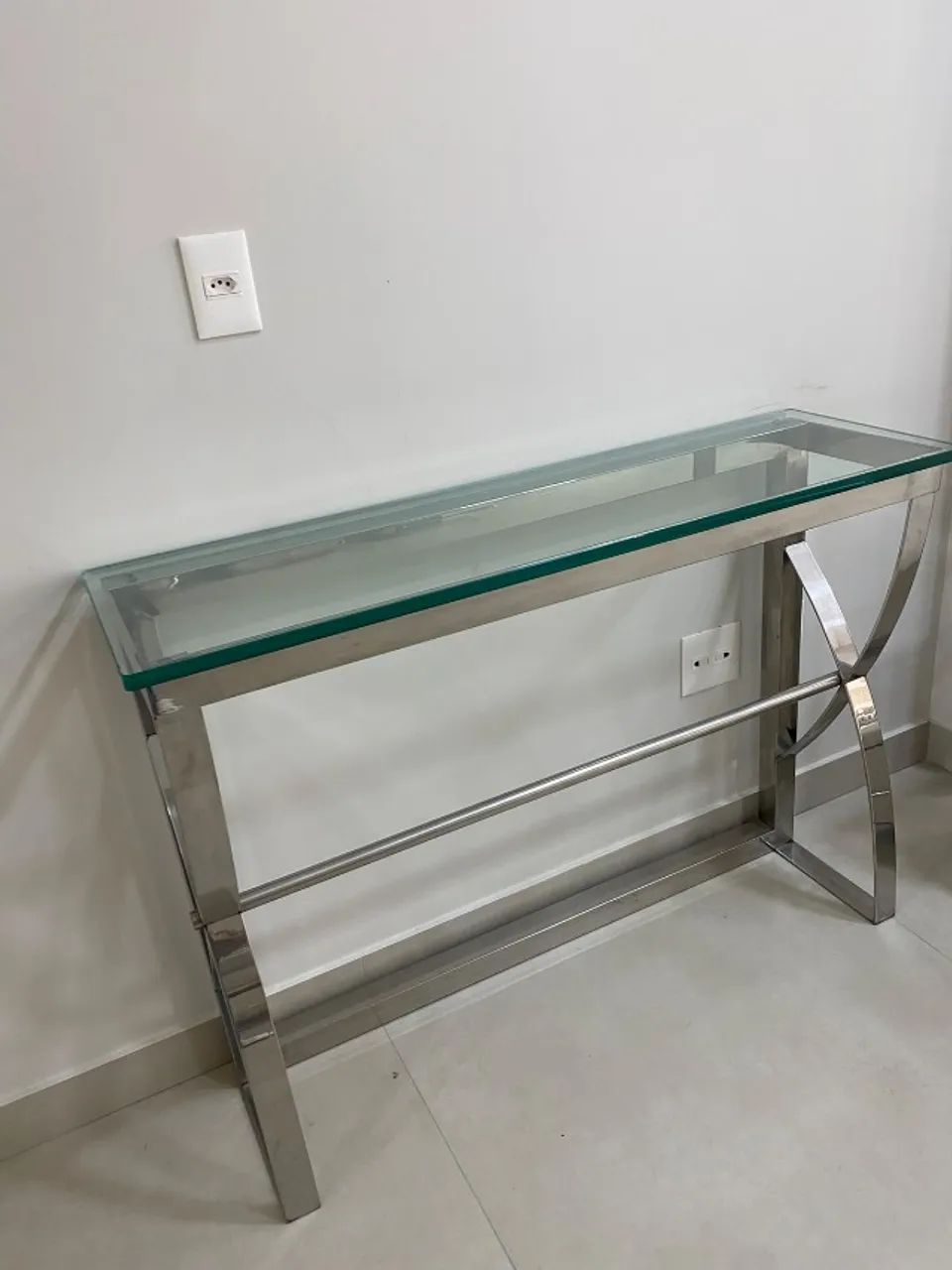 Mesa Aparador de Inox e vidro   - Foto 2