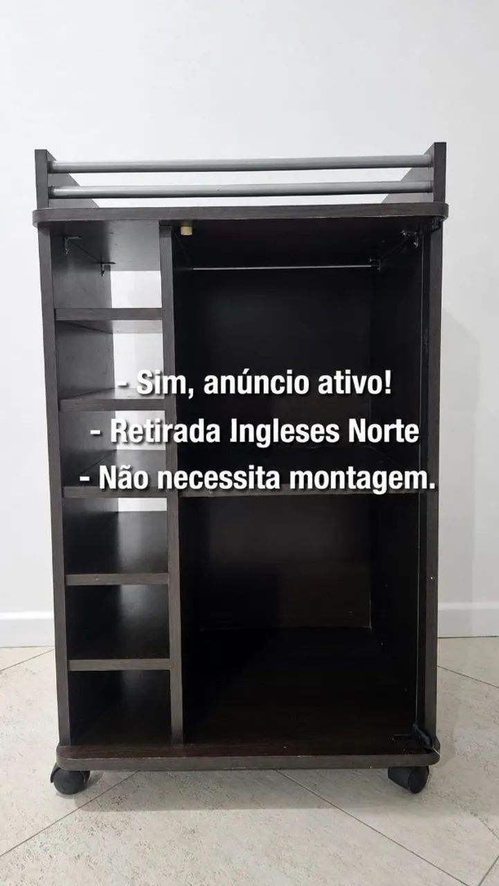 Adega Bar com rodas/rodízio  - Foto 5