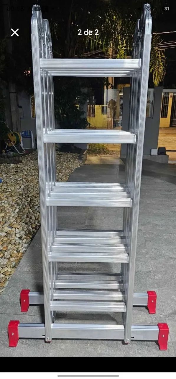 Escada 5,35m articulada 20 degraus