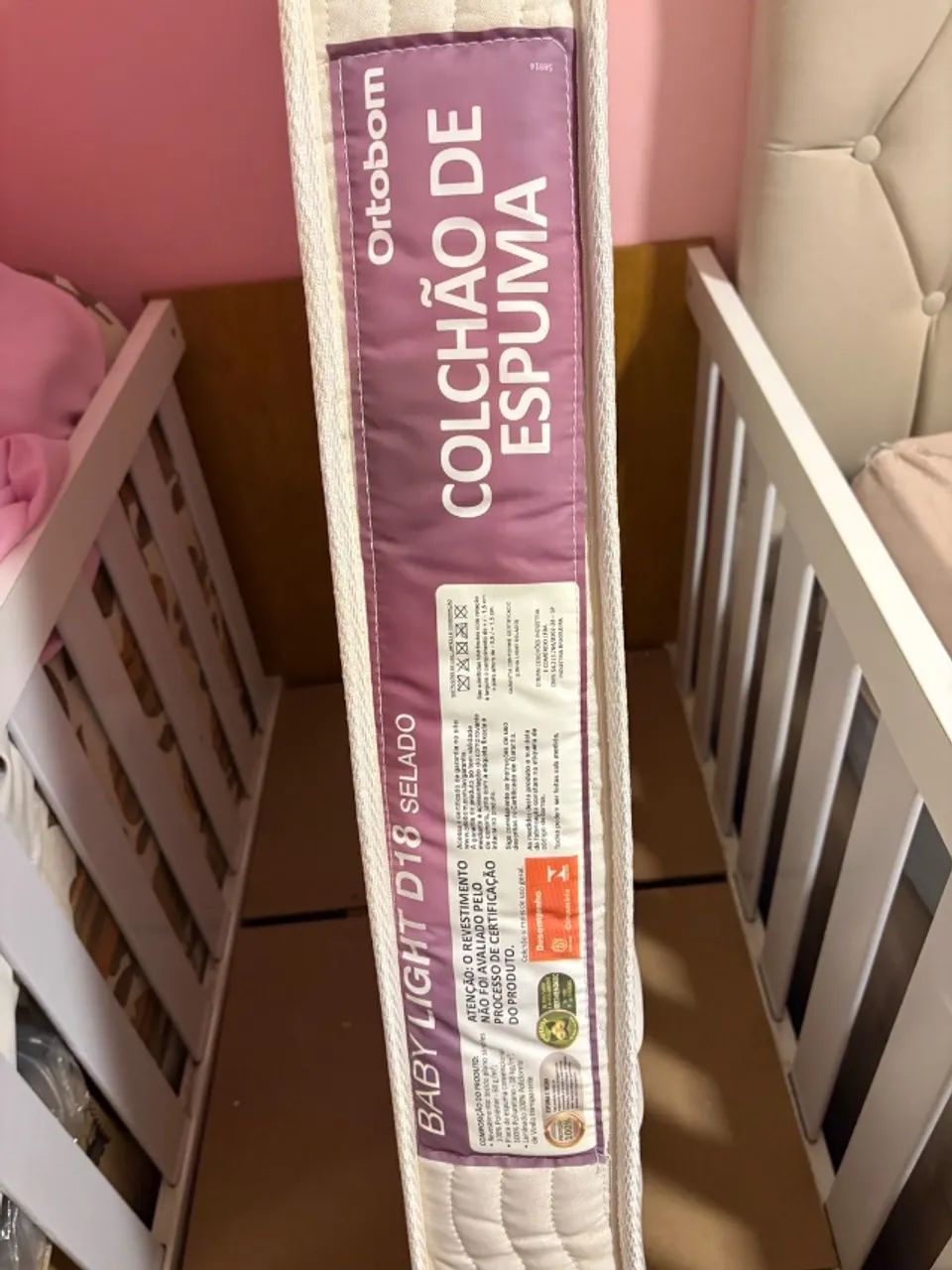 Berço mini cama 100% mdf e colchão  - Foto 3