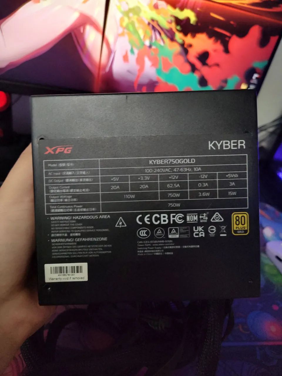 Fonte XPG Kyber 750W 80 Plus Gold - Na Caixa c/ NF e Garantia - Foto 4