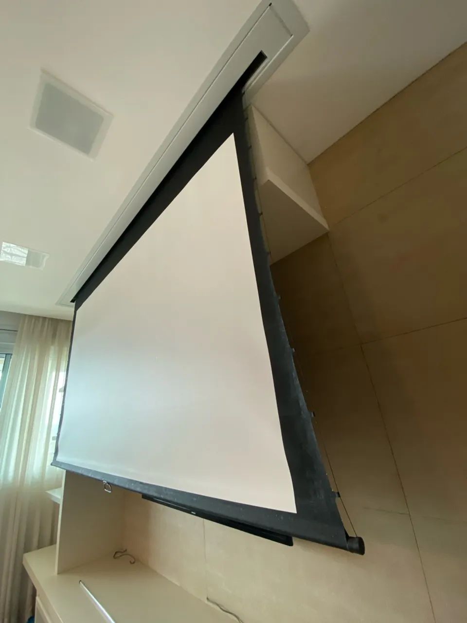 Tela de projeção embutida - Foto 3