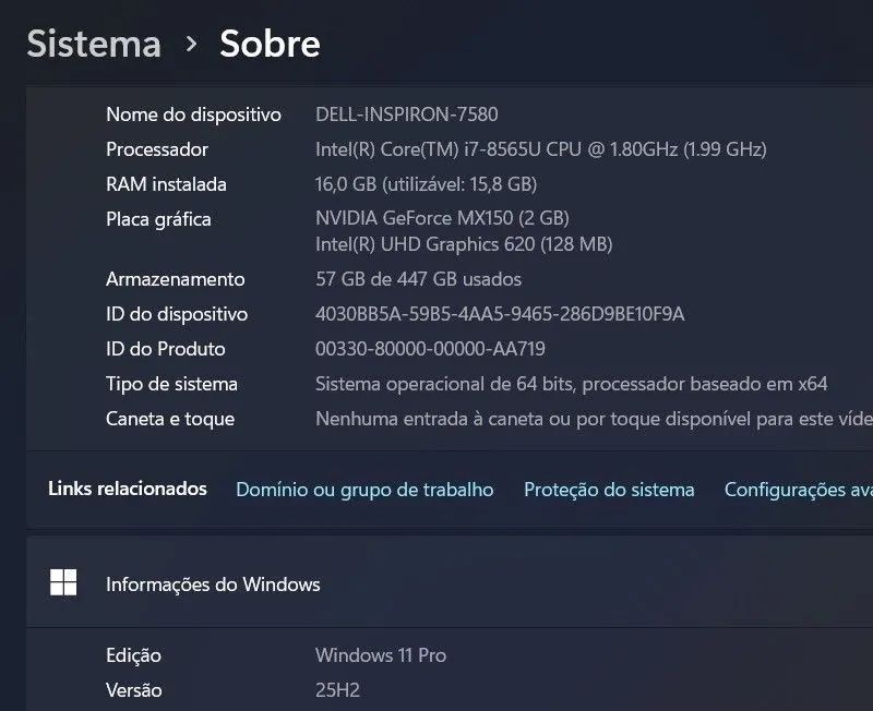 Notebook DELL i7/ 16GB/ GeForce - Foto 4