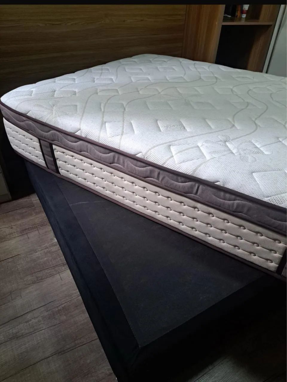Cama Box Casal + Colchão Probel Micheline Molas ensacadas - Foto 4