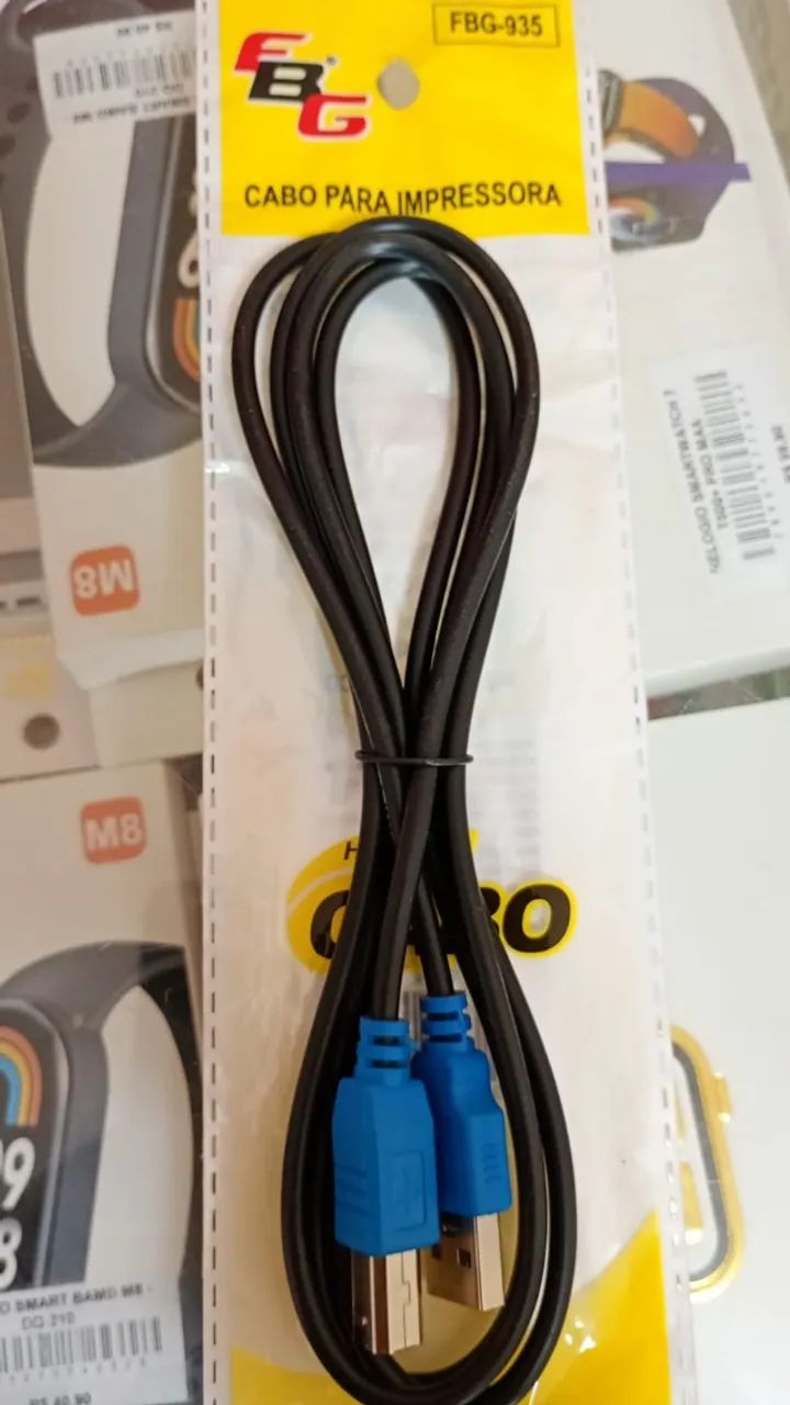 Cabo Usb Impressora Tipo A-b 1,5m Alta Qualidade - Novo - Foto 2