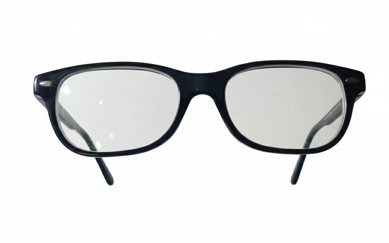 Armação de óculos ray-ban preta com incolor formato retangular - Foto 3