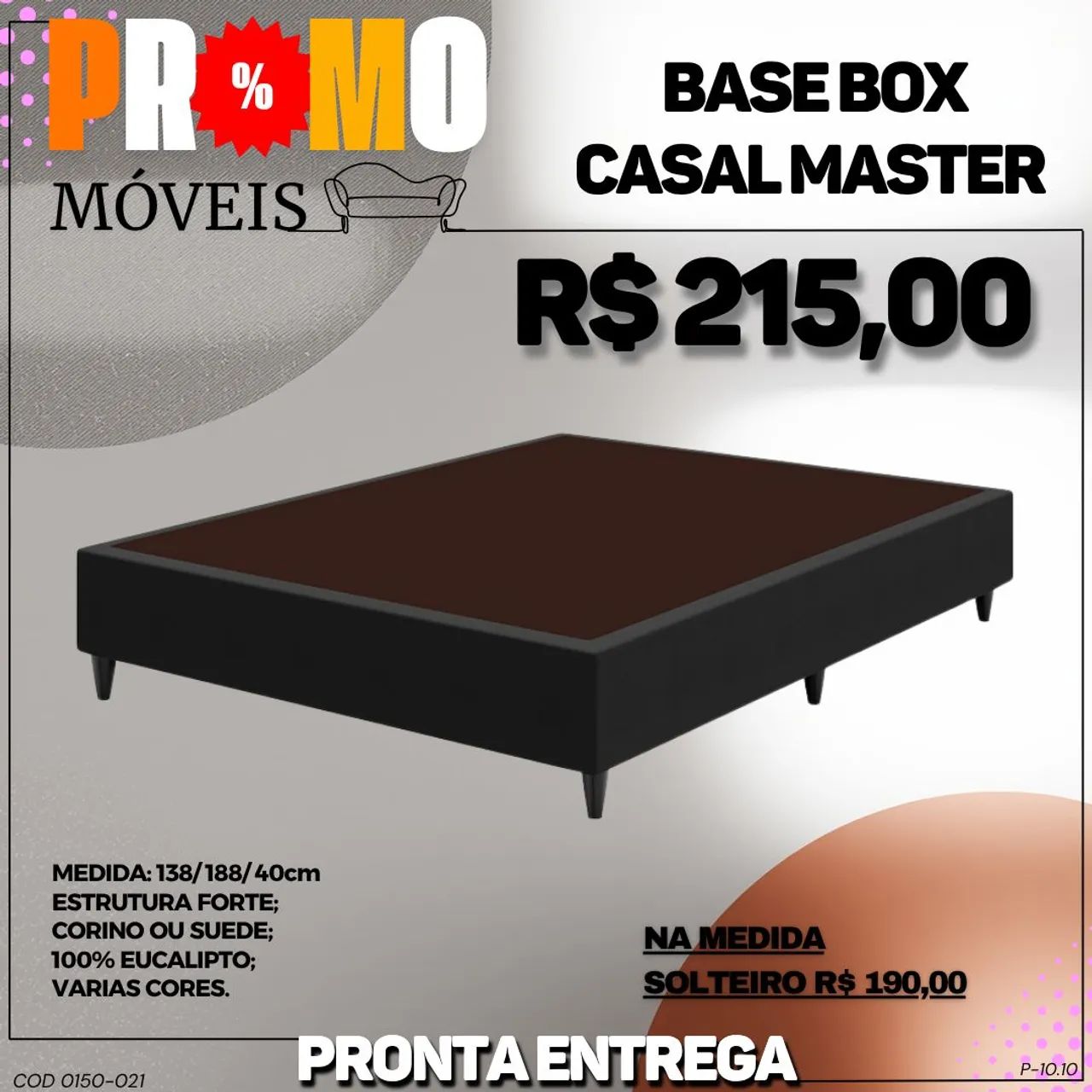 Base box de cama casal - Foto 3