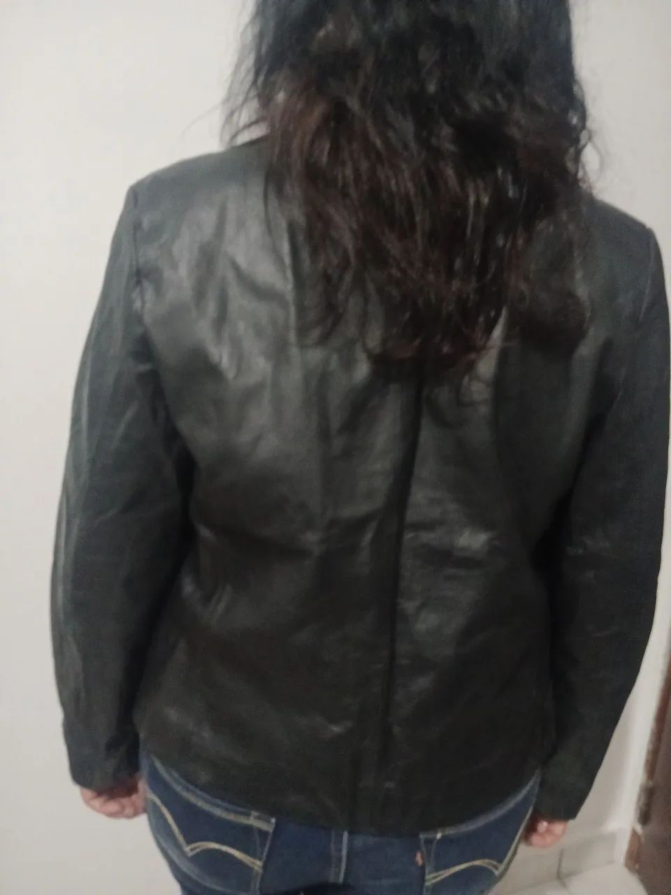 Jaqueta de couro feminina P - Foto 2