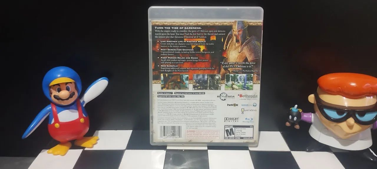 Jogo Oblivion ps3 completo c/ mapa - Foto 2