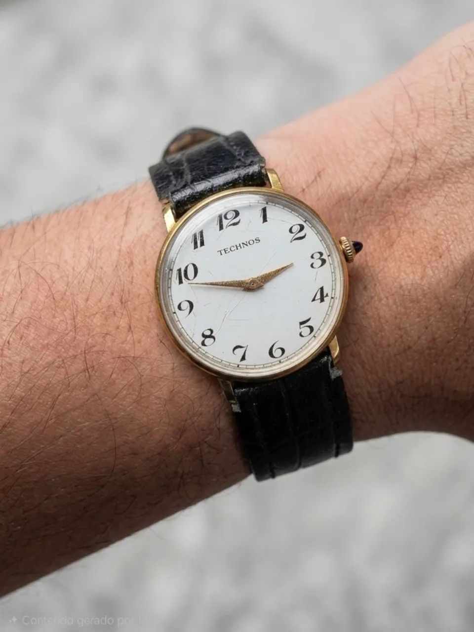 Antigo Relógio Technos Dourado - Coleção / Vintage - Foto 3