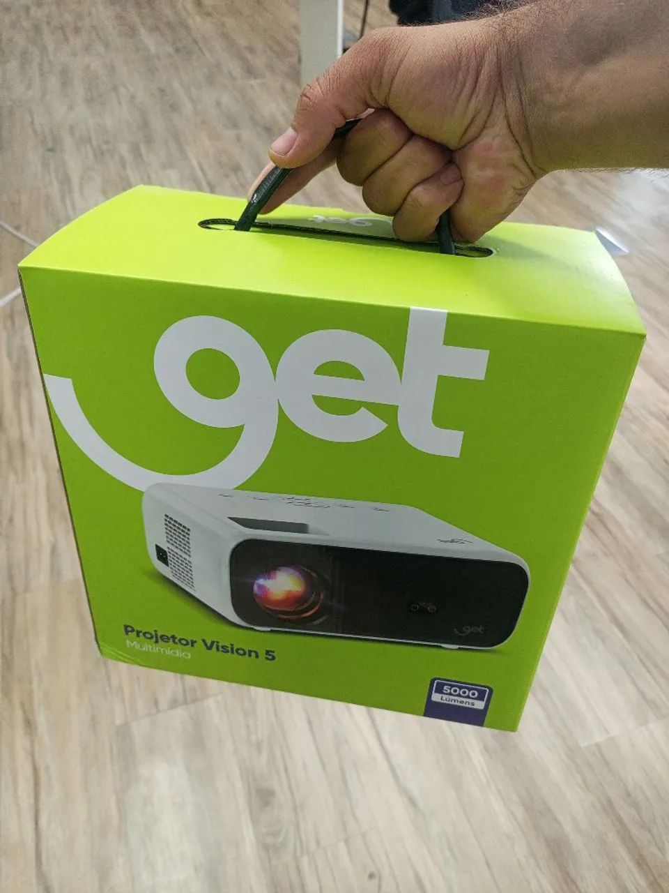 Projetor Multimídia 5000 Lúmens Get Vision 5 Full HD com HDMI, USB e AV - Foto 2