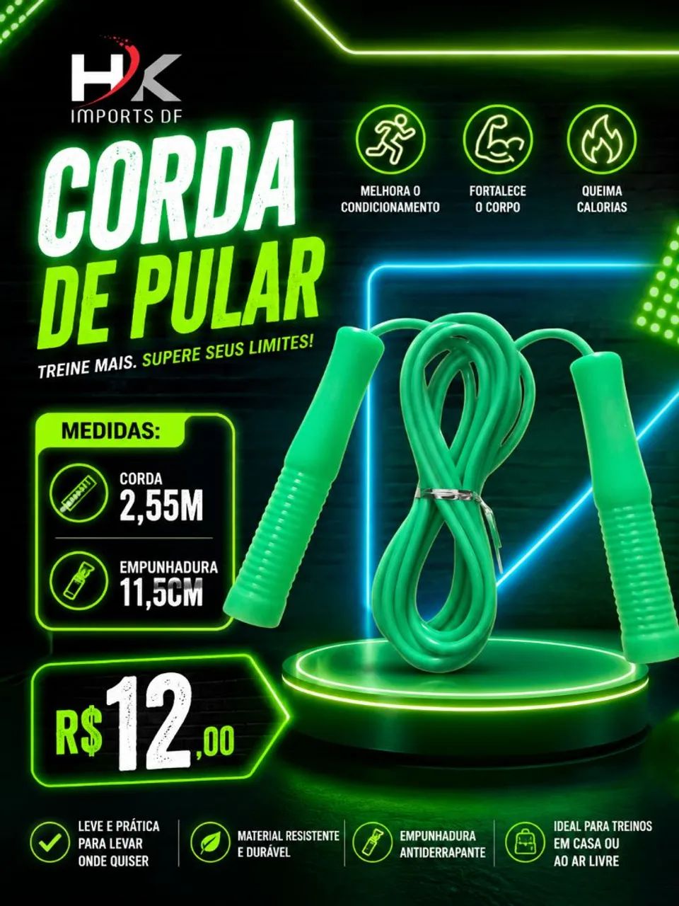 CORDA DE PULAR BARATA