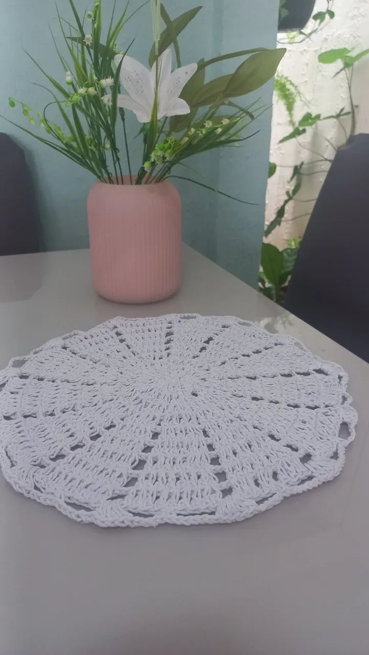 Sousplat de croche - Foto 2