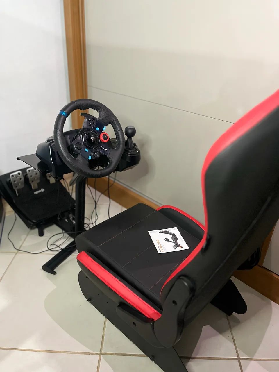 Cockpit completo com g29 , câmbio logitech e cadeira dazz - Foto 4