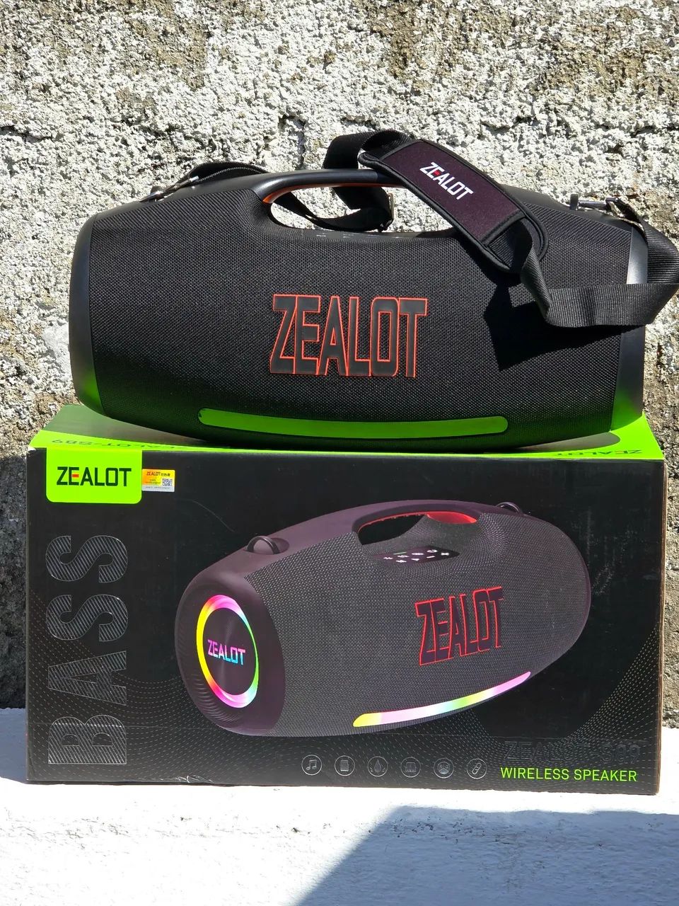 Caixa De Som Bluetooth Zealot S89 Bass Premium - Zerada Na Caixa