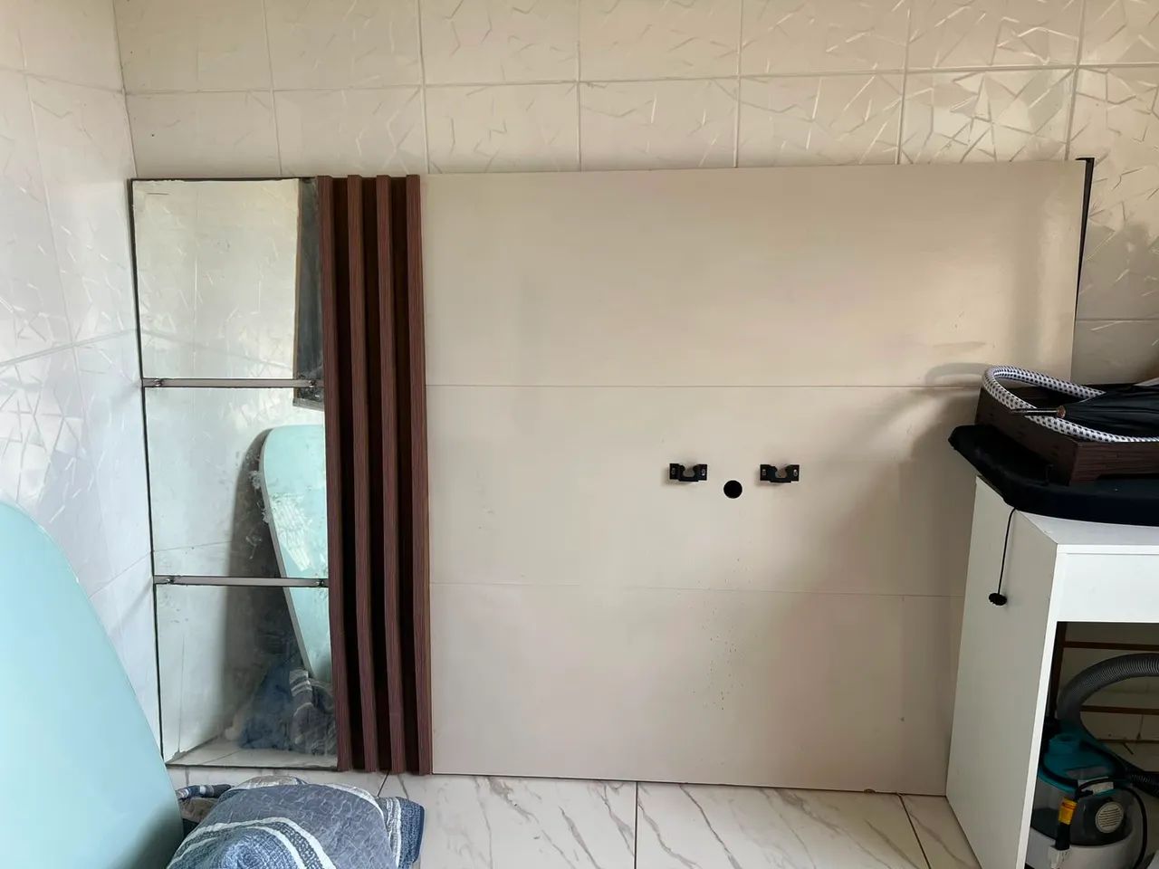 Painel de sala com suporte de TV - Foto 2