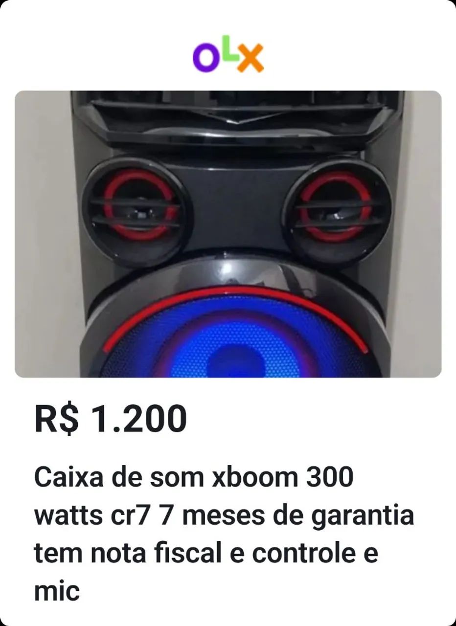 Caixa de som LG 