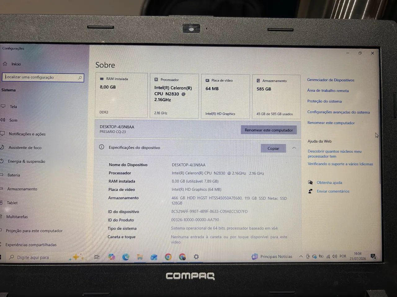 Notebook  - Foto 3